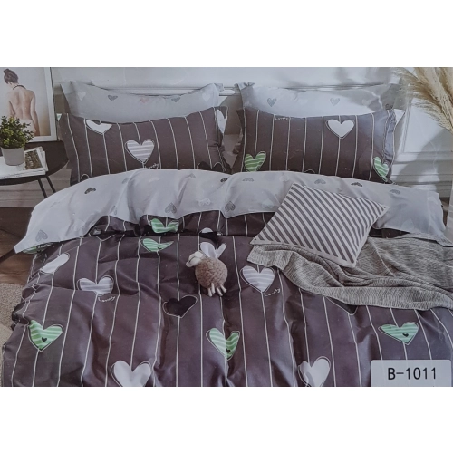 Komplet Pościeli z Bawełny Satynowej 100% 200 x220 2x70x80